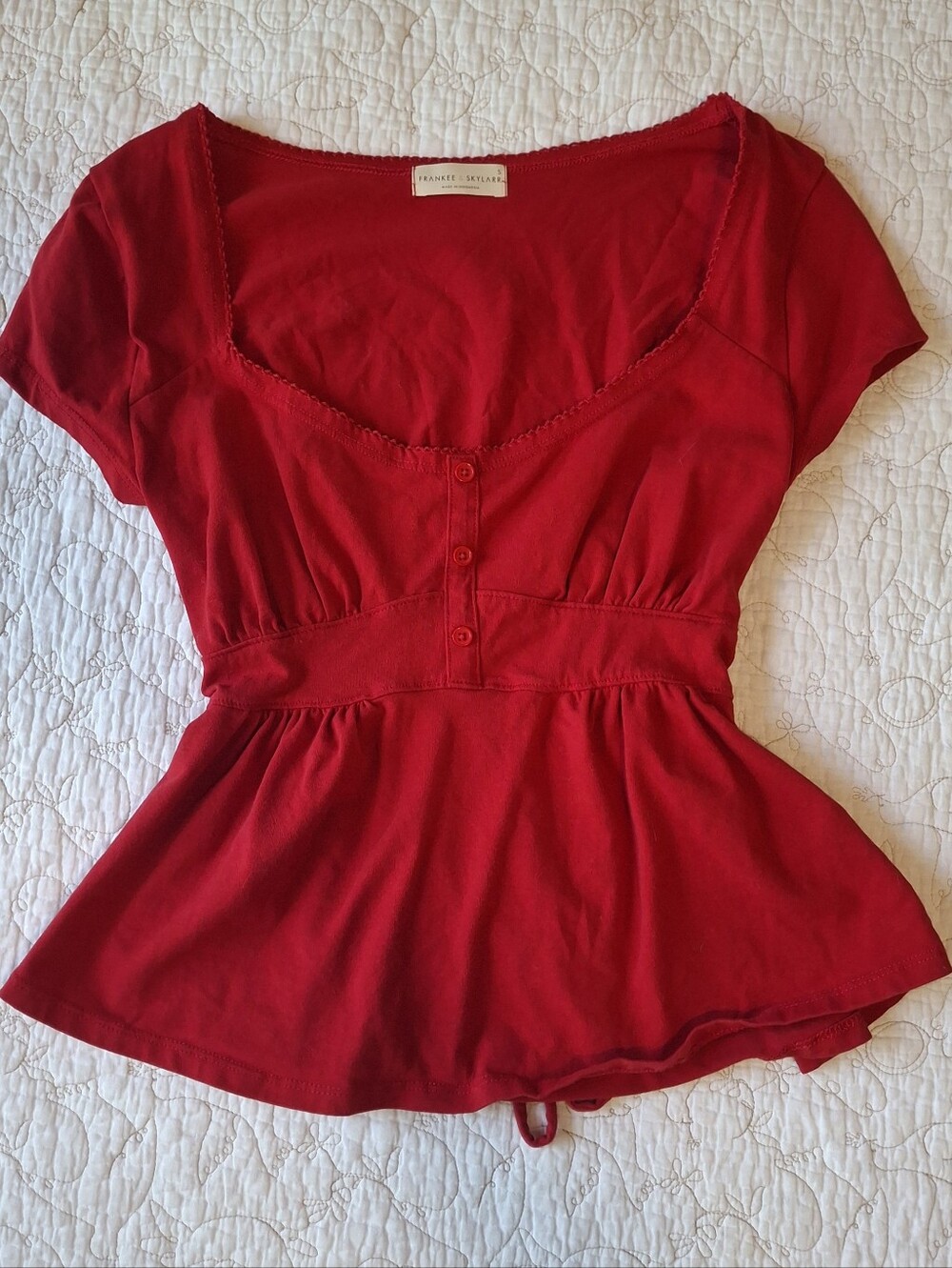 ❤️Frankee & Skylarr Red Babydoll Top